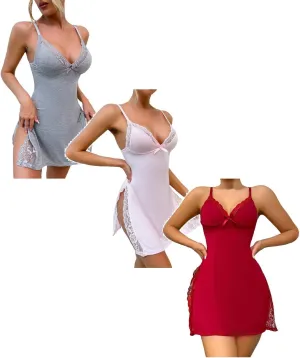 3 pc Womens Lingerie Set Lace Bralette And Panty Set Strappy Lace Lingerie Sexy Lingerie