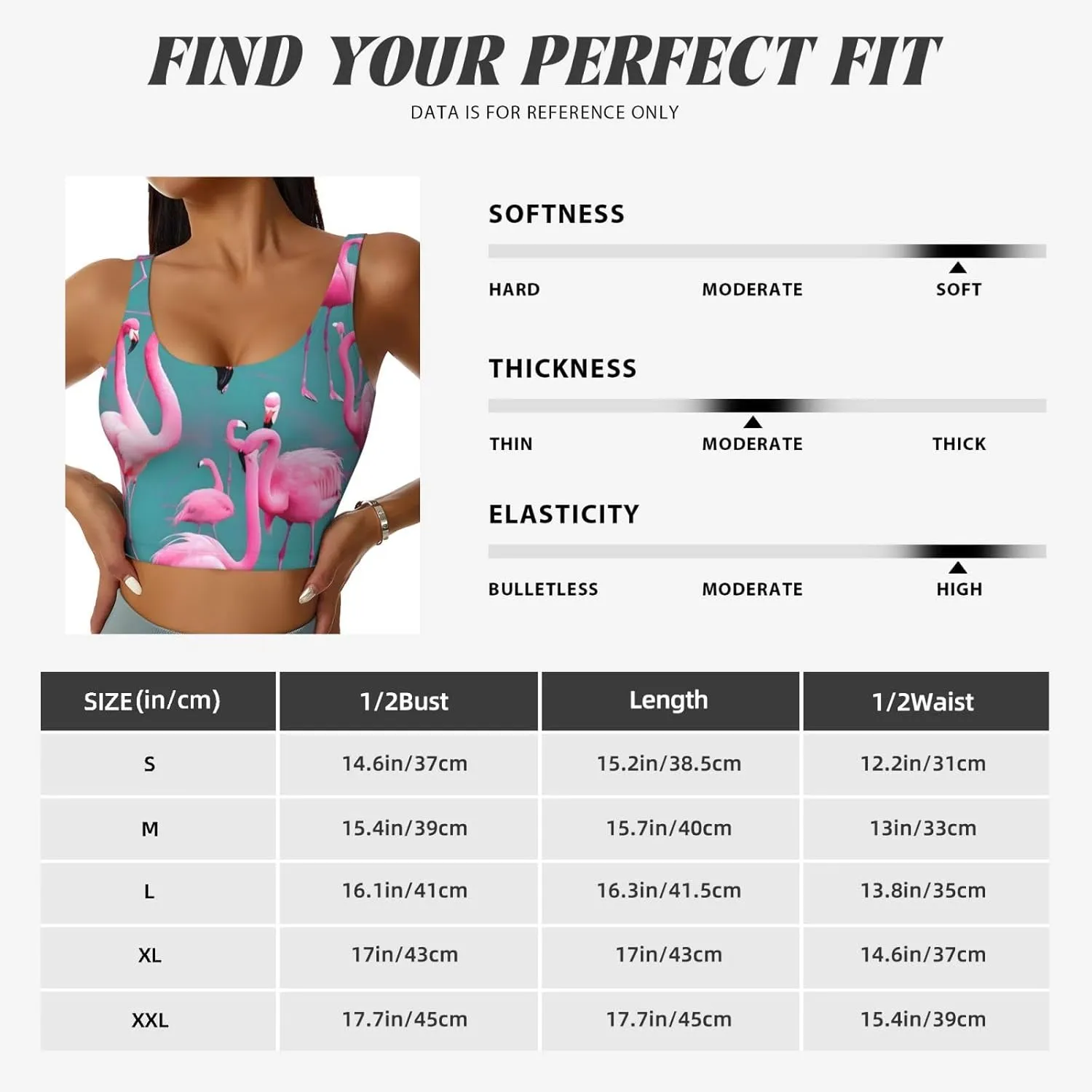 A Flock of Flamingos Women's Sexy Sports Vest Sleeveless Athletic Gym T-Shirts Vest U-Shaped Back Quick Dry Top
