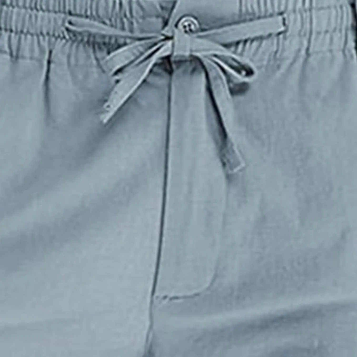 Akklian Cotton Linen Pants 2024 Mens Elastic Waist Drawstring Casual Trouser Lightweight Straight-Legs Loose Beach Yoga Pants