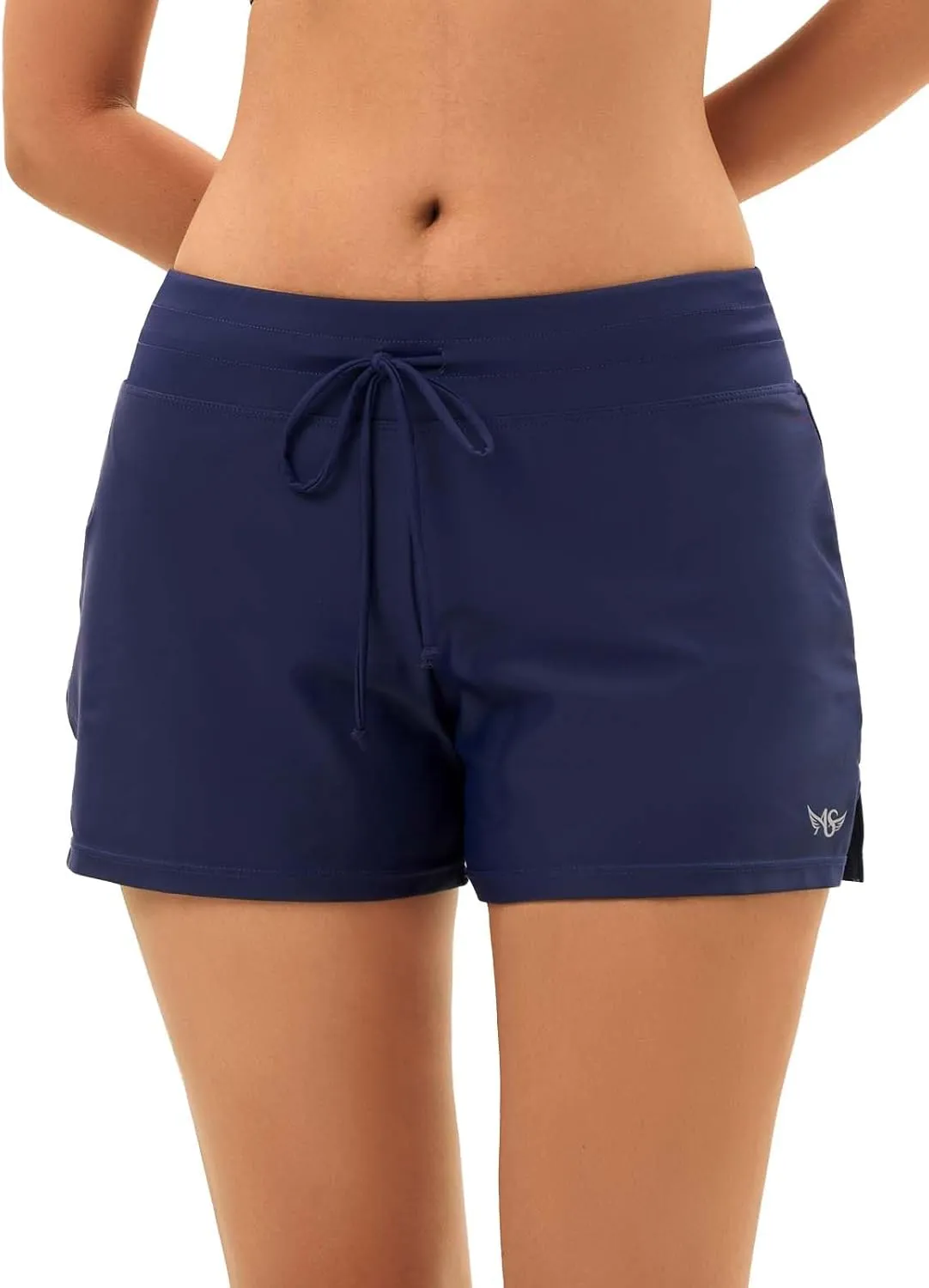 Angel season Swim Shorts Women High Waisted Bikini Bottom Tummy Control Bathing Suits Swimsuit Board Shorts with Liner