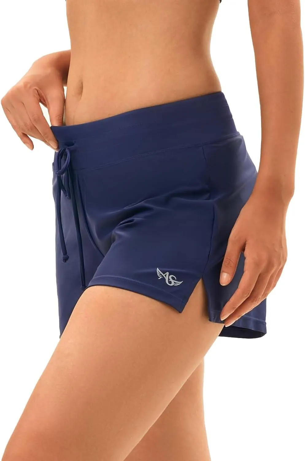 Angel season Swim Shorts Women High Waisted Bikini Bottom Tummy Control Bathing Suits Swimsuit Board Shorts with Liner