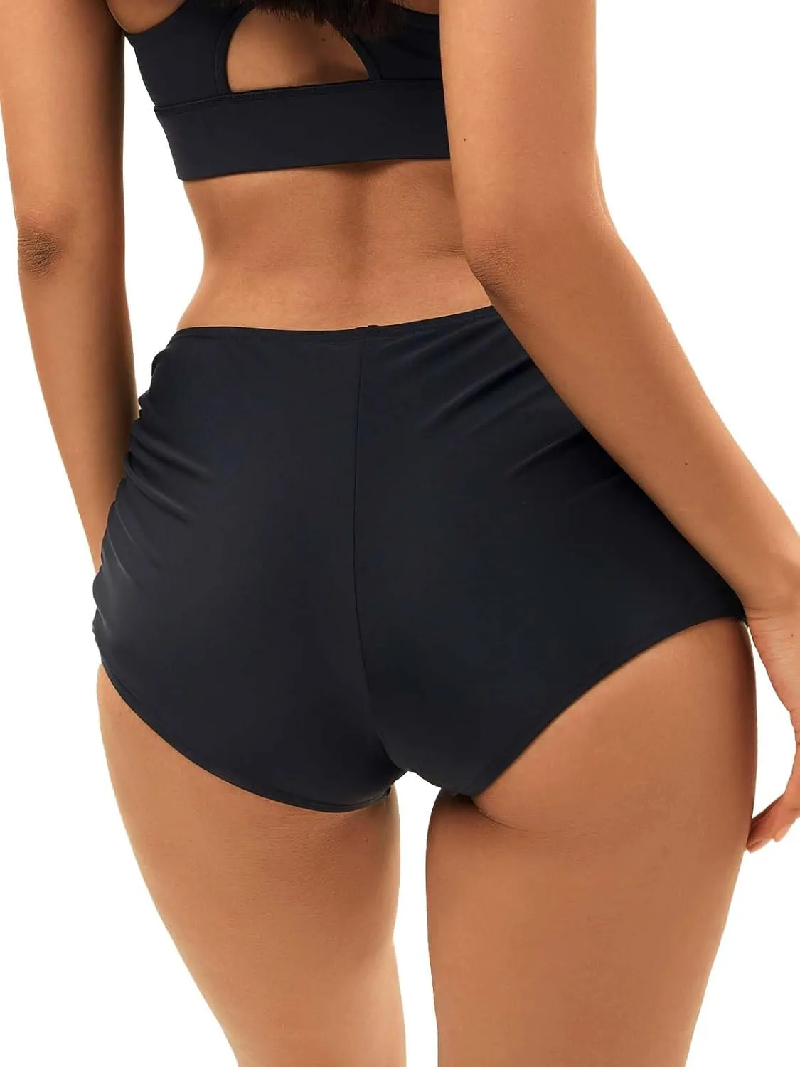 Angel season Swim Shorts Women High Waisted Bikini Bottom Tummy Control Bathing Suits Swimsuit Board Shorts with Liner