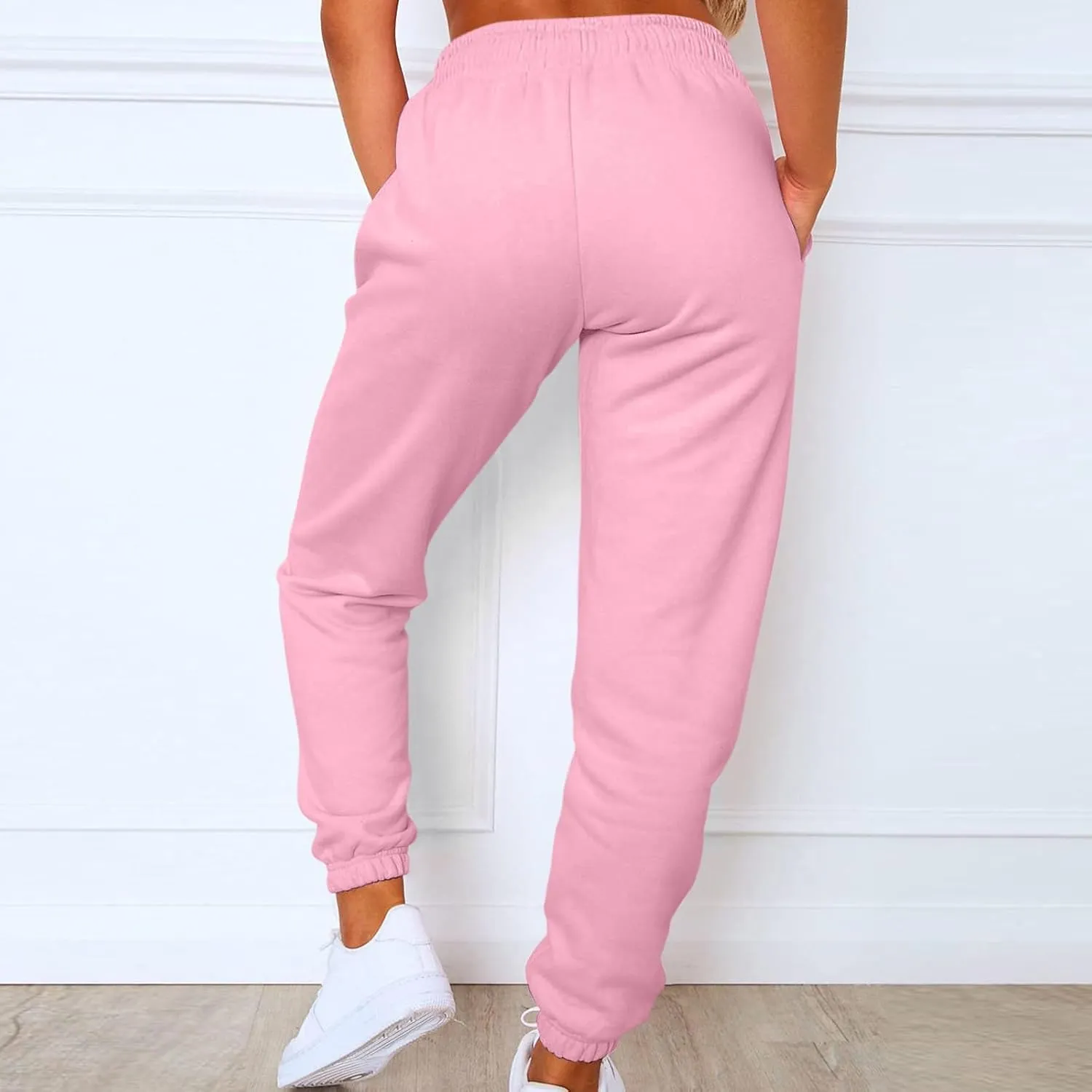 Baggy Sweatpants for Women Girls Teen Plus Size Athletic Joggers Fleece Cargo Pants Drawstring Bottoms Lounge