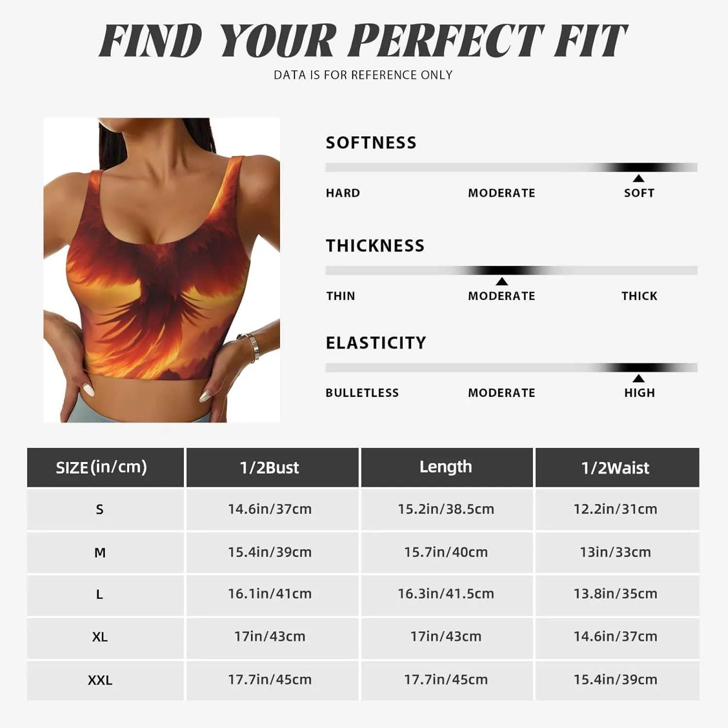 Beautiful Phoenix Women's Sexy Sports Vest Sleeveless Athletic Gym T-Shirts Vest U-Shaped Back Quick Dry Top