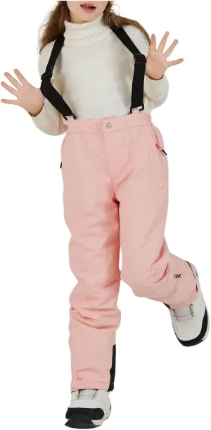 Boy's Girls Waterproof Windproof Ski Bibs Warm Snow Pants Snowboarding Overall Insulated Outdoor Jumpsuit