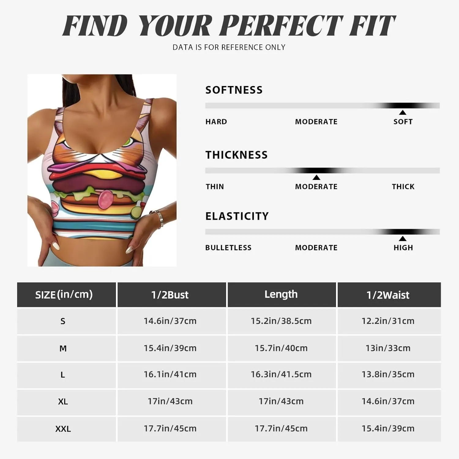 Burger Pussycat Women's Sexy Sports Vest Sleeveless Athletic Gym T-Shirts Vest U-Shaped Back Quick Dry Top
