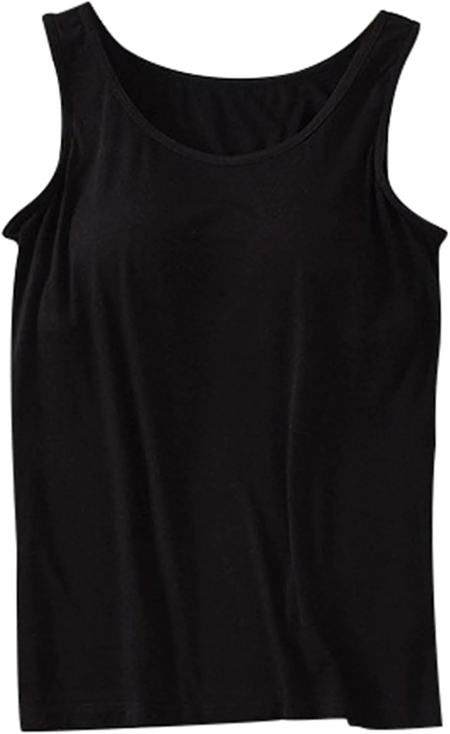 Camisole Tops for Women Built in Bra Adjustable Spaghetti Strap Workout Yoga Shirts Basic Layer Padded Bra Tank Tops