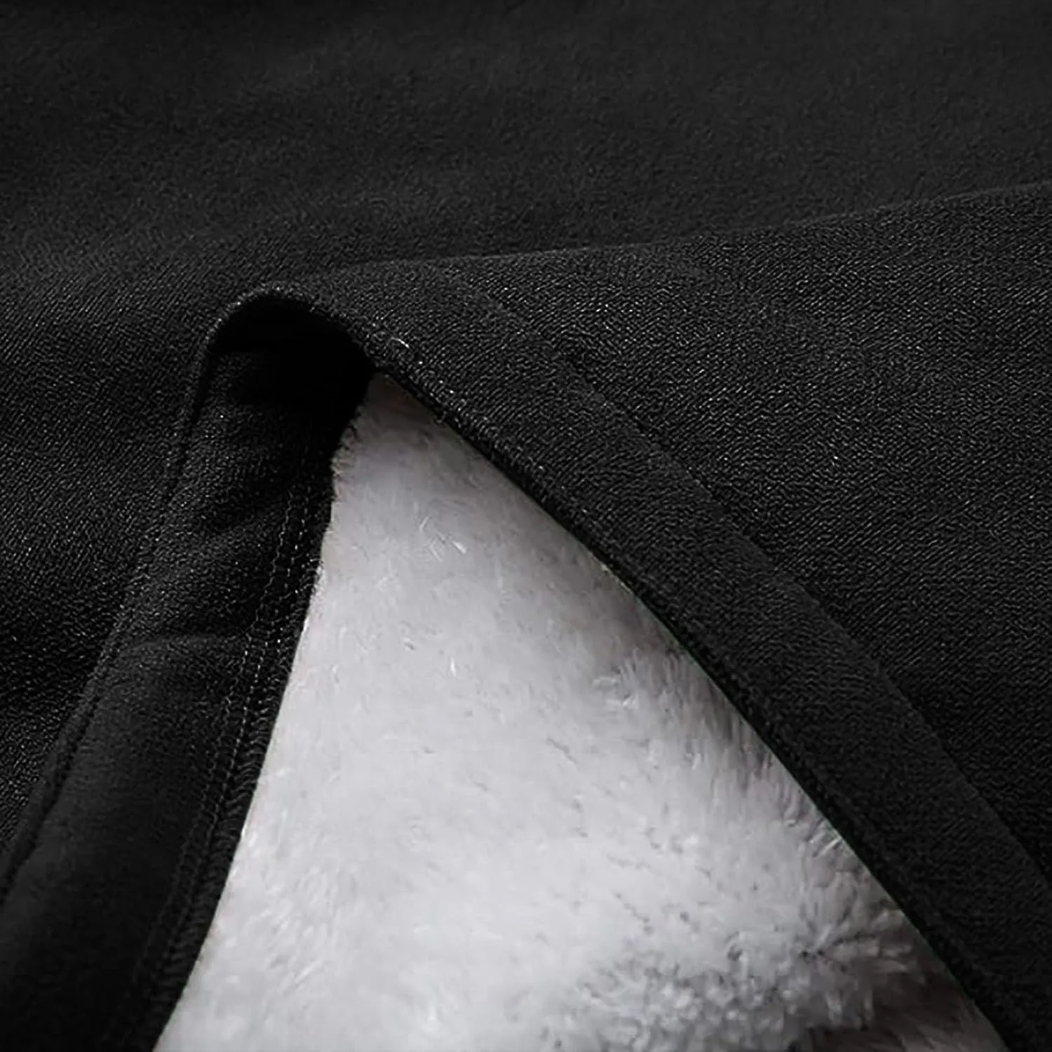 Canbebig Womens Long Sherpa Lined Suede Leather Hooded Coat Horn Button Jacket Winter Warm Longline Parka Outwear with Pocket