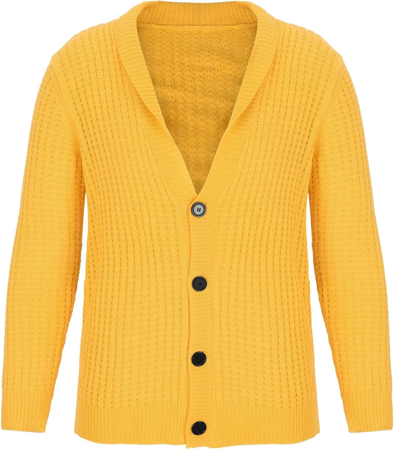 Cardigan Sweaters for Men Eyelet Sweater Lightweight Knit Sweaters Big and Tall Cardigan Casual Button Down Sweaters