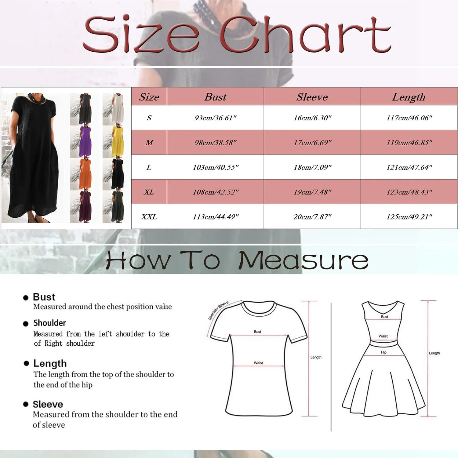 Cotton Linen Dresses for Women 2025 Baggy Crew Neck Maxi Dress Summer Casual Comfy Solid Color Tunic with Pockets