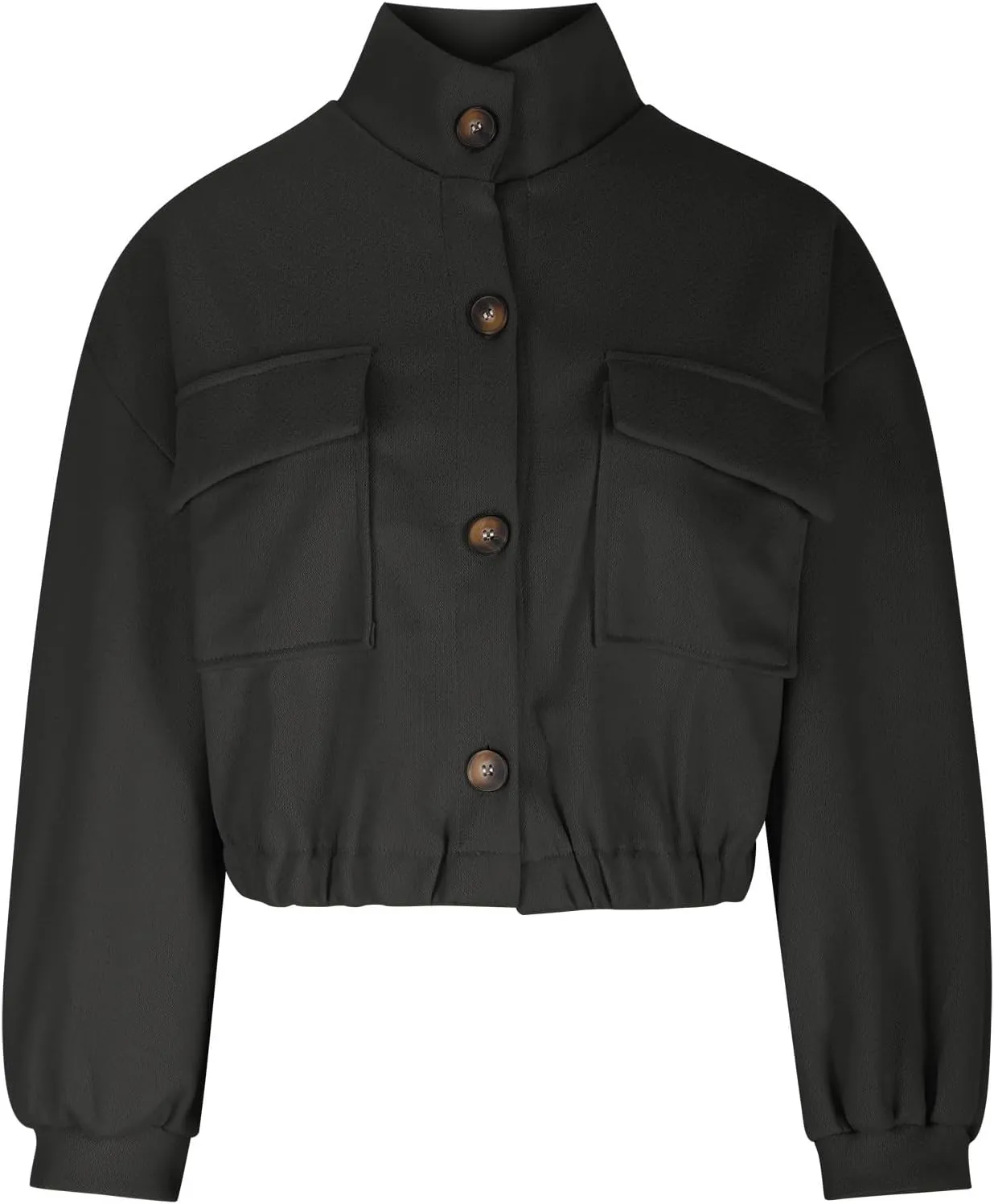 Cropped Sweater Coats for Women Winter Jackets Wool Blend Peacoat Oversized Button Down Sweaters Casual Jacket