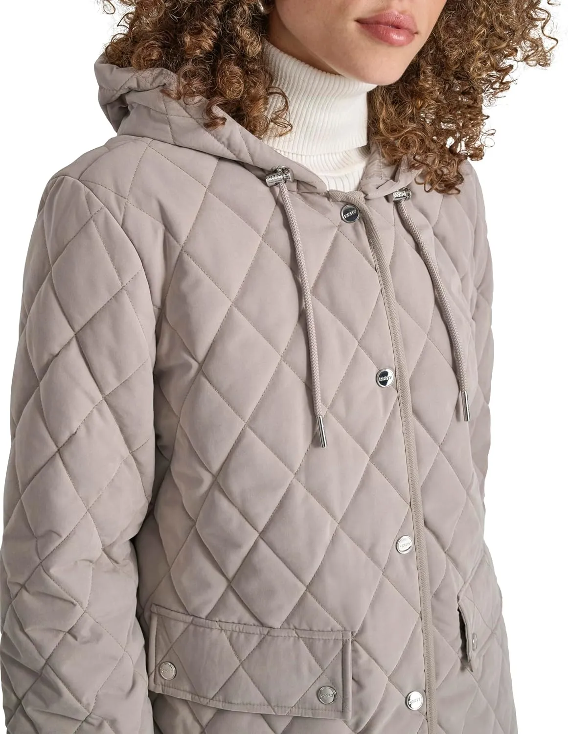 DKNY Women's Hooded Micro-Fiber Barn