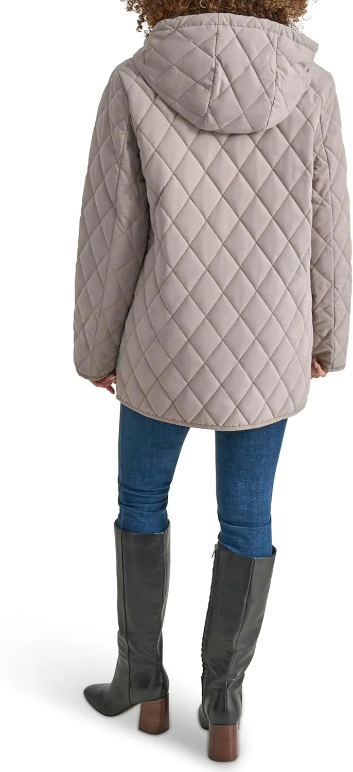 DKNY Women's Hooded Micro-Fiber Barn