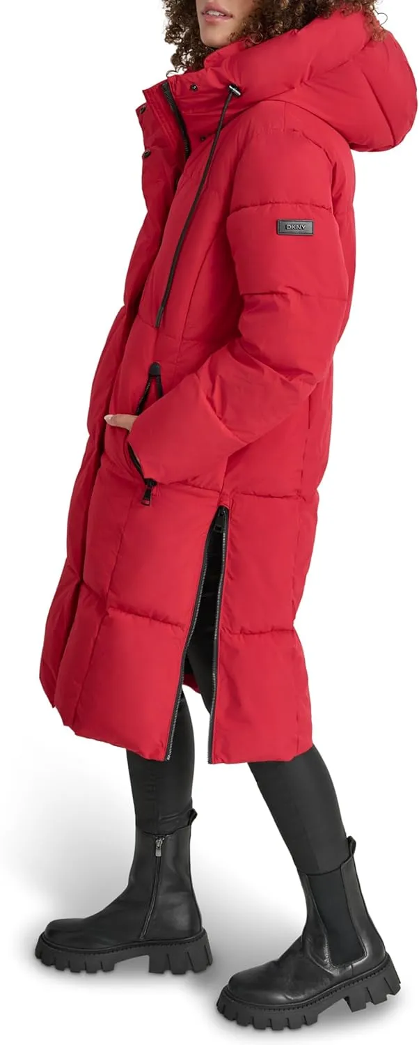 DKNY Women's Softshell Hooded Coat