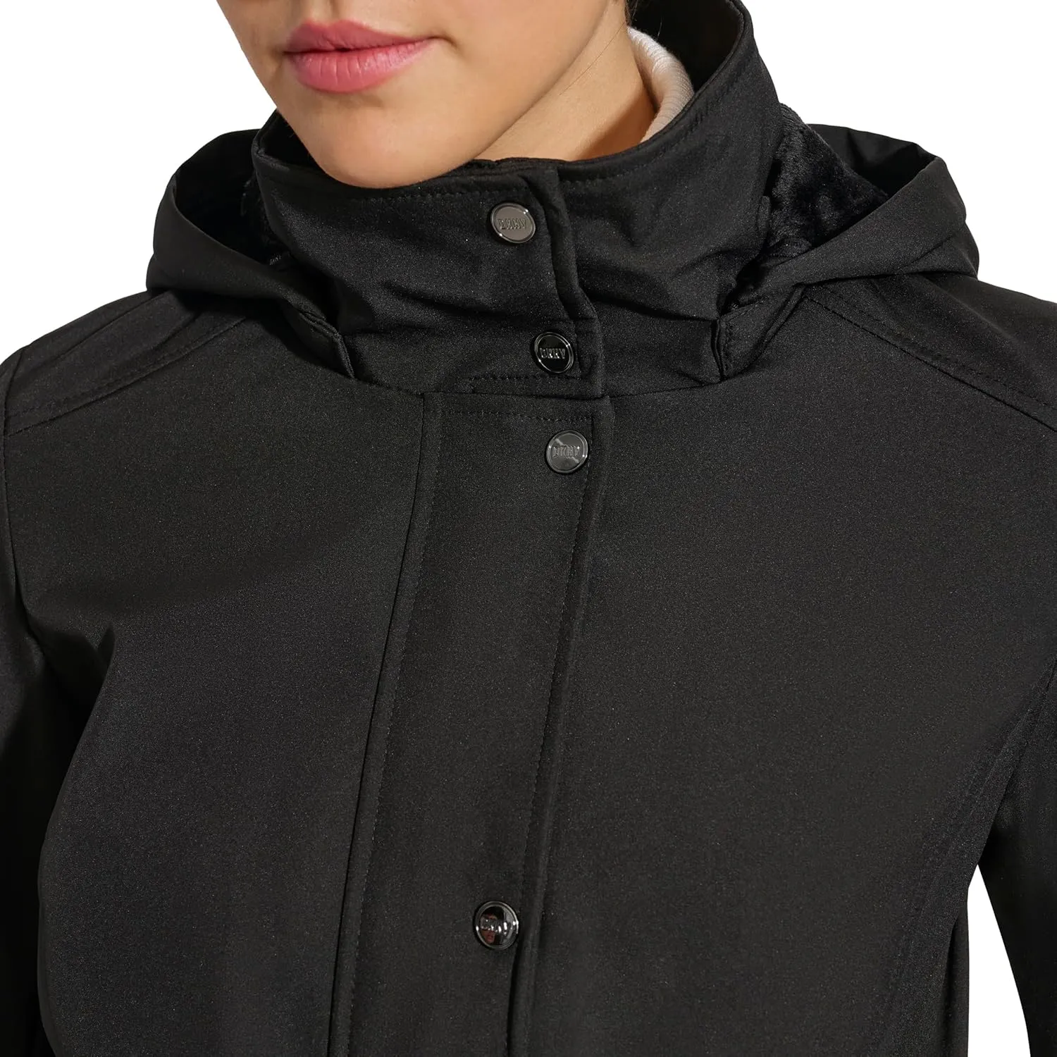 DKNY Women's Softshell Hooded Coat