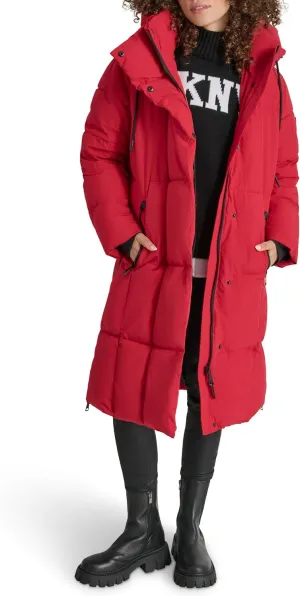 DKNY Women's Softshell Hooded Coat