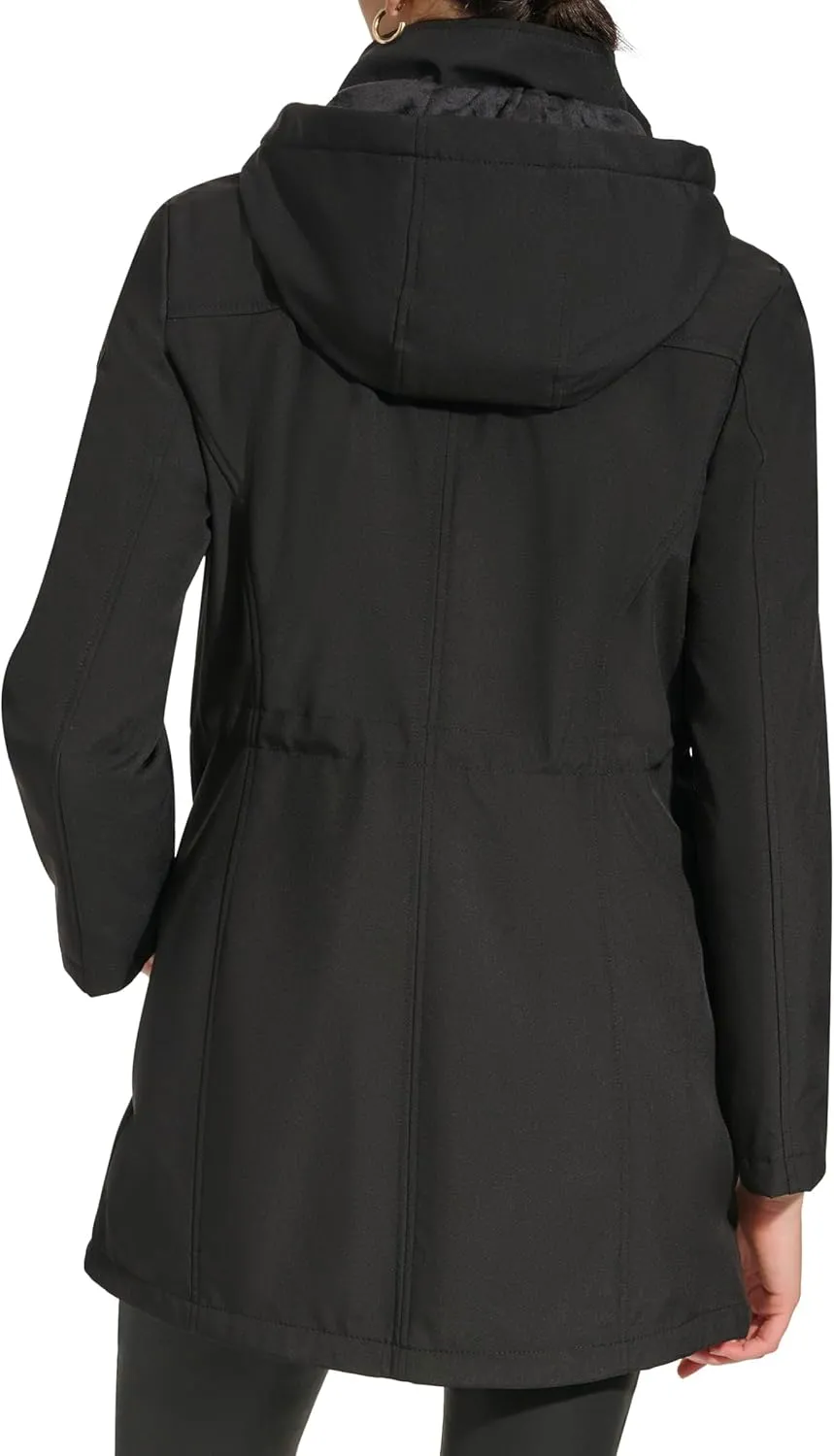 DKNY Women's Softshell Hooded Coat