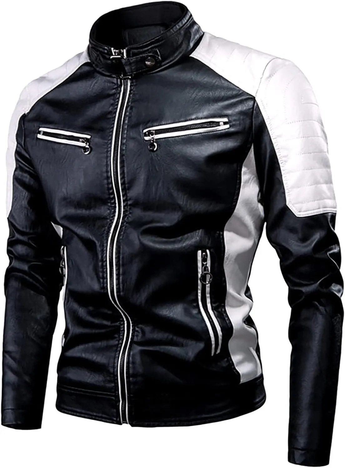 DuDubaby Autumn Winter Men's Fashion Jacket Solid Color Coat Sweatshirt Cardigan Zipper