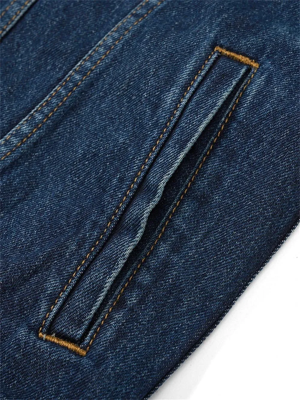 Dvbfufv Men Autumn Oversize Classic Denim Jackets Men Vintage Cotton Plus Size Trucker Jackets
