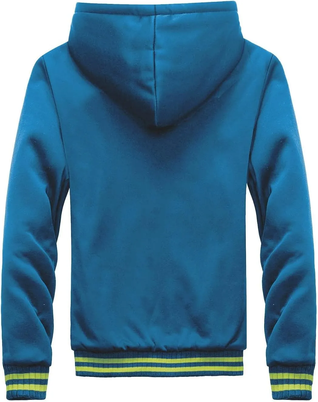 evzosrz Hoodies for Men Zipper Jackets Sherpa Lined Hooded Fleece Sweatshirts Full Zip Wool Heavyweight Warm Cardigans