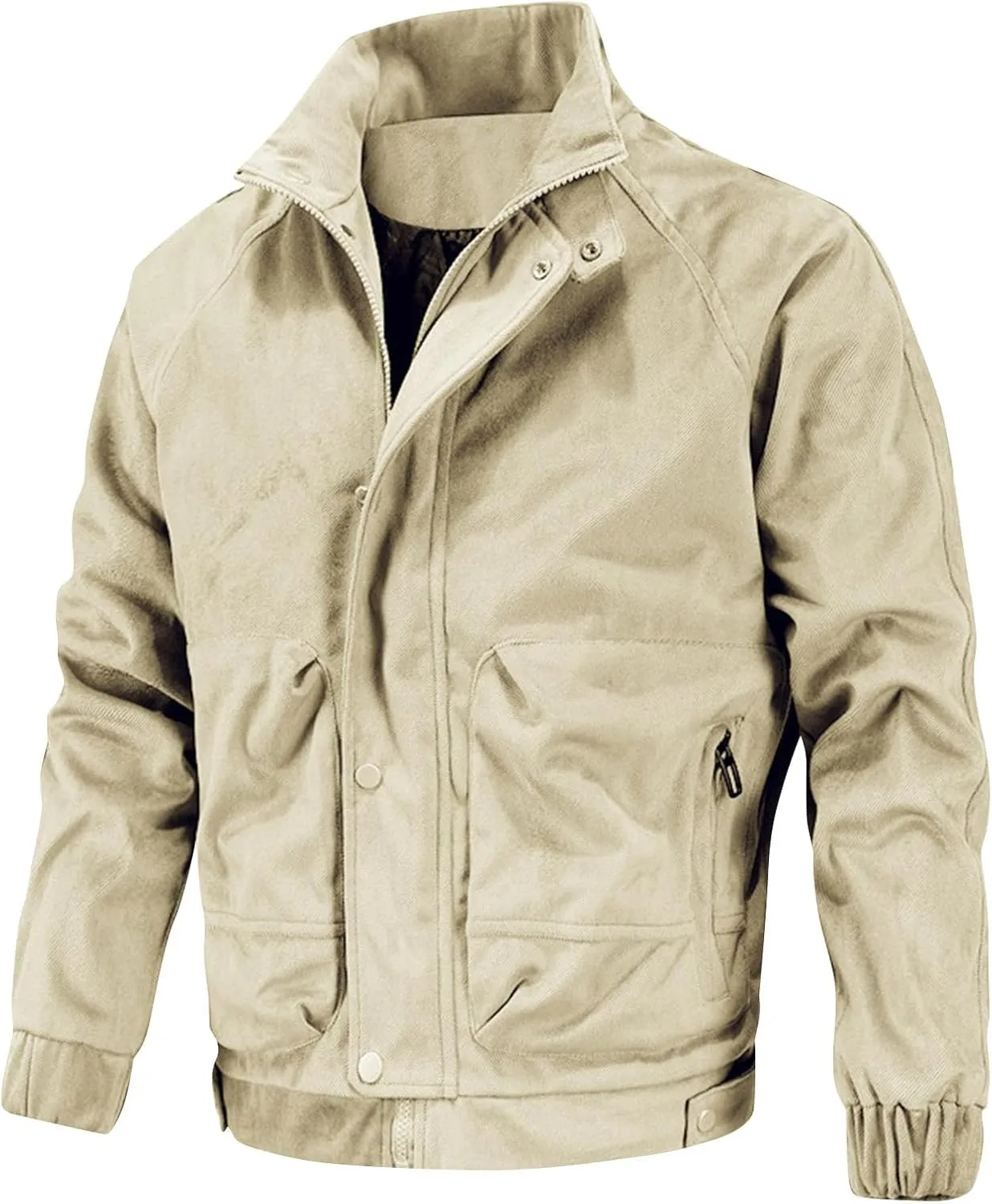 Flight Jackets For Men Zip Up Windbreaker Jacket Lightweight Casual Cold Weather Coat Oversized Motorcycle Jackets