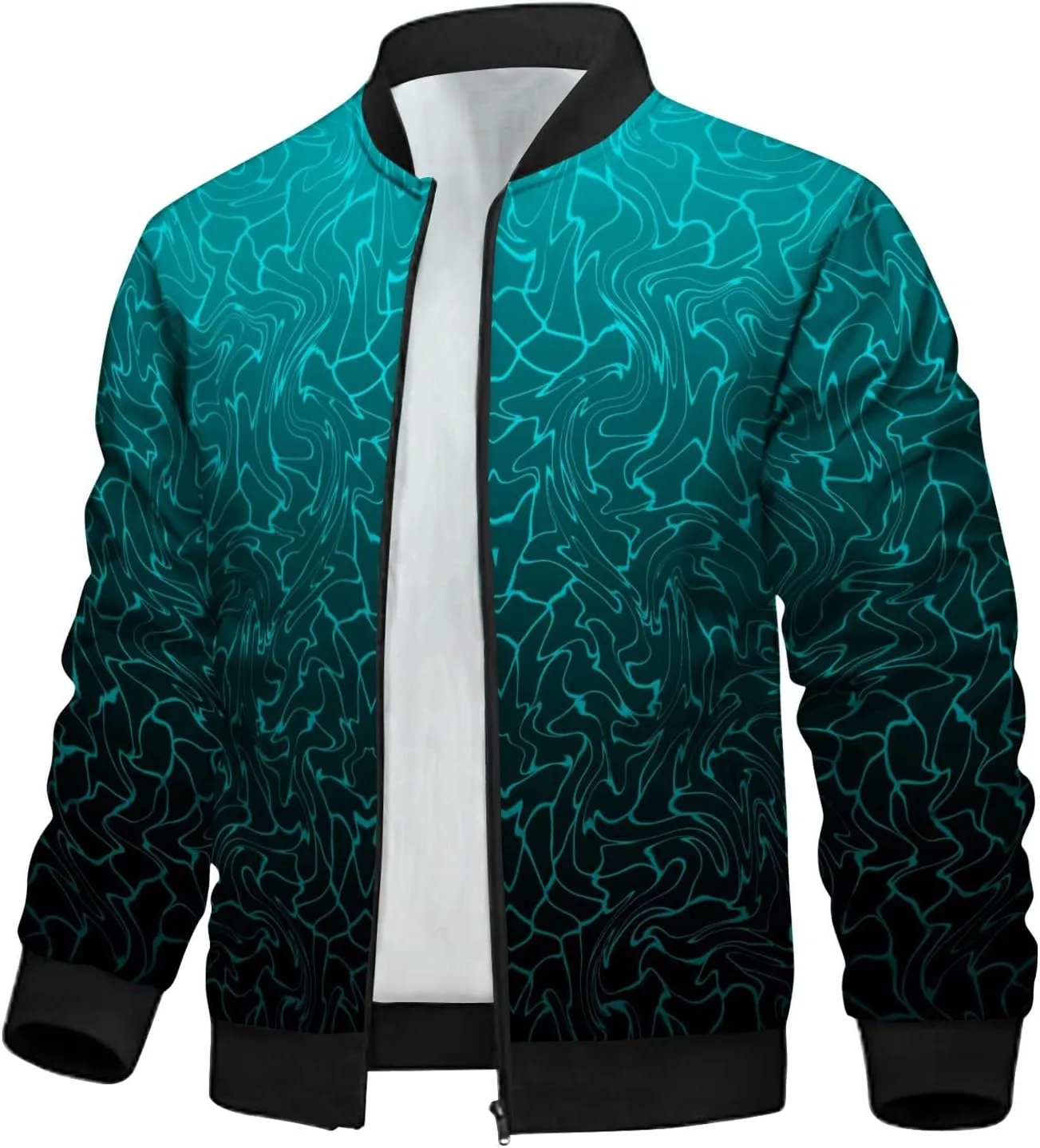 Flight Jackets For Men Zip Up Windbreaker Jacket Lightweight Casual Cold Weather Coat Oversized Motorcycle Jackets