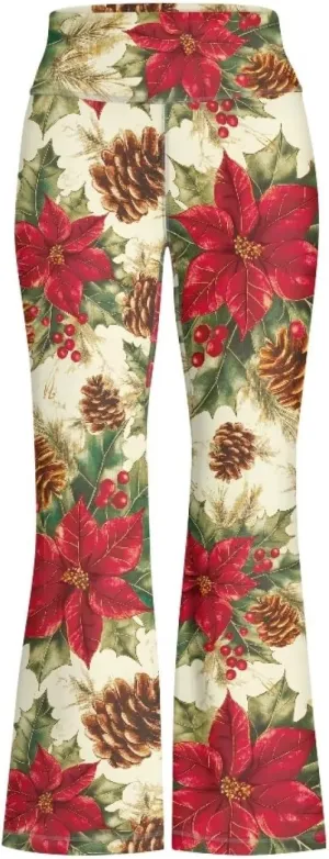 Girls' Athletic Leggings Bell Bottoms Kids Dance Running Yoga Pants High Waisted Workout Active Dance Tights