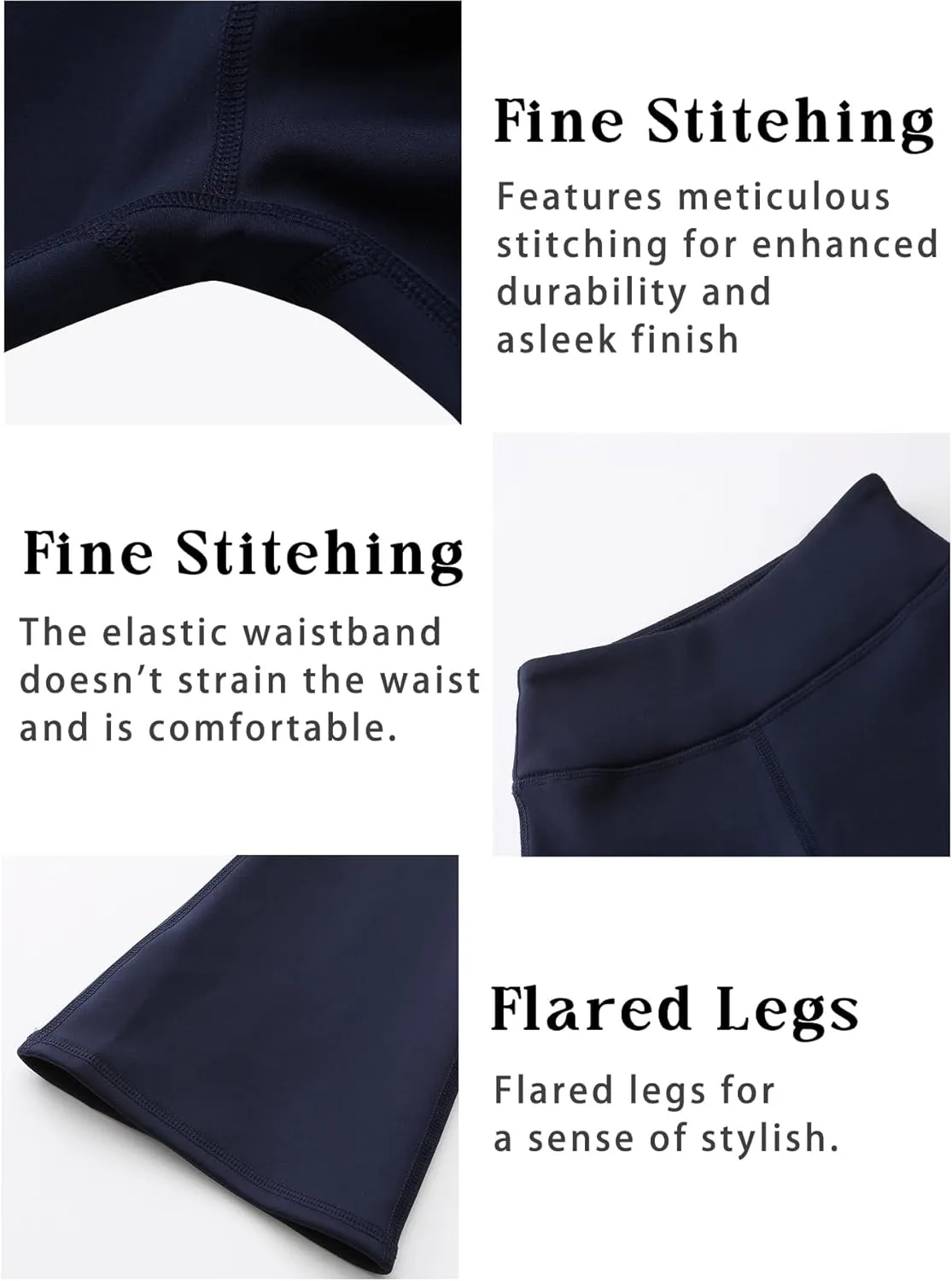 Girls Flare Pants Leggings Casual High Waisted Yoga Pants Kids Padded Bell Bottoms 5-13 Years