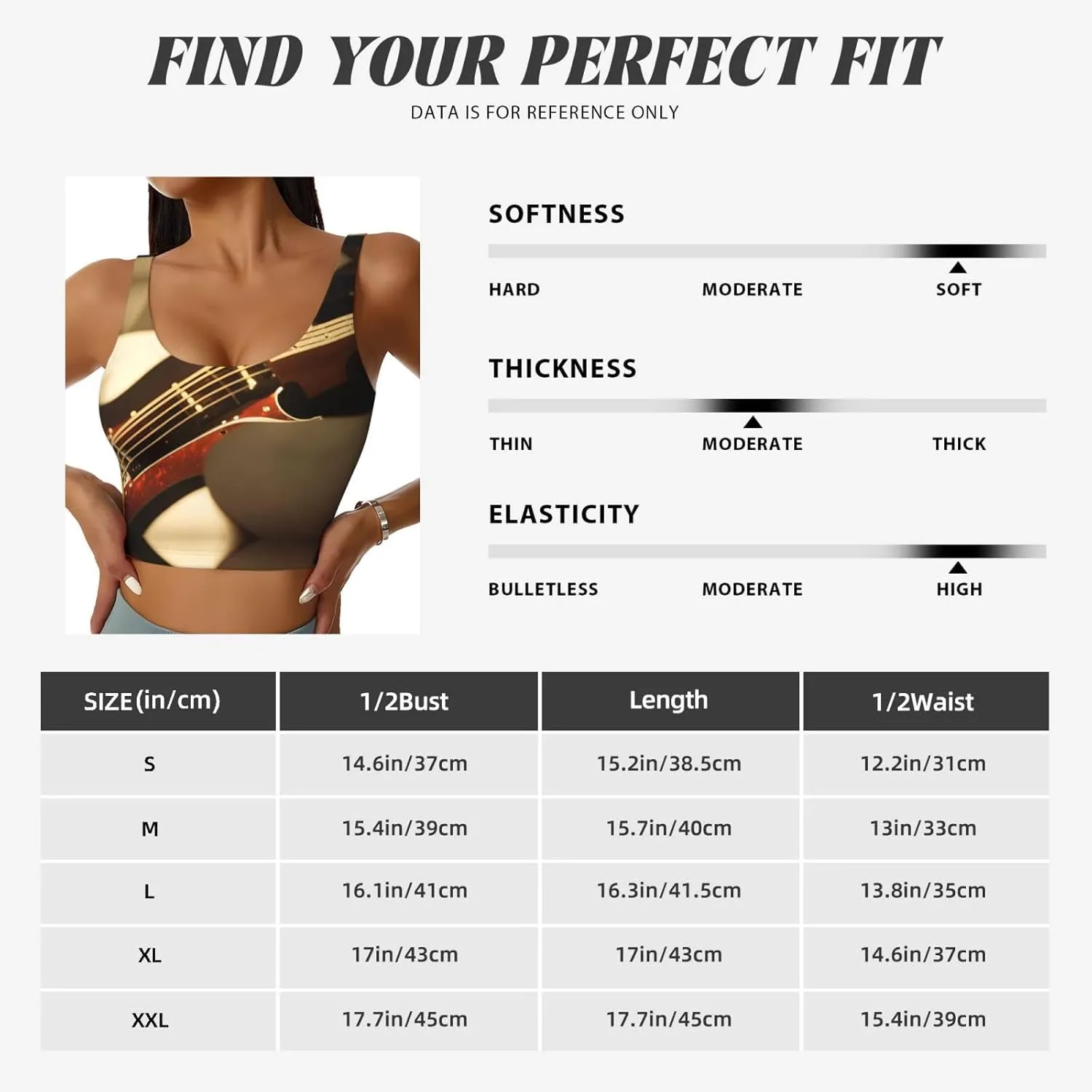 Guitar Instruments Women's Sexy Sports Vest Sleeveless Athletic Gym T-Shirts Vest U-Shaped Back Quick Dry Top