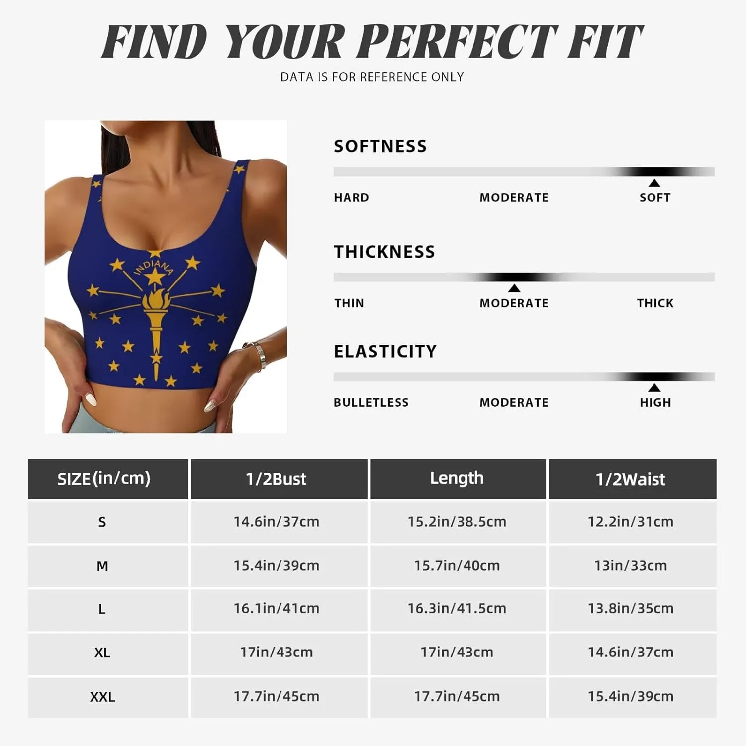 Indiana State Flag Women's Sexy Sports Vest Sleeveless Athletic Gym T-Shirts Vest U-Shaped Back Quick Dry Top