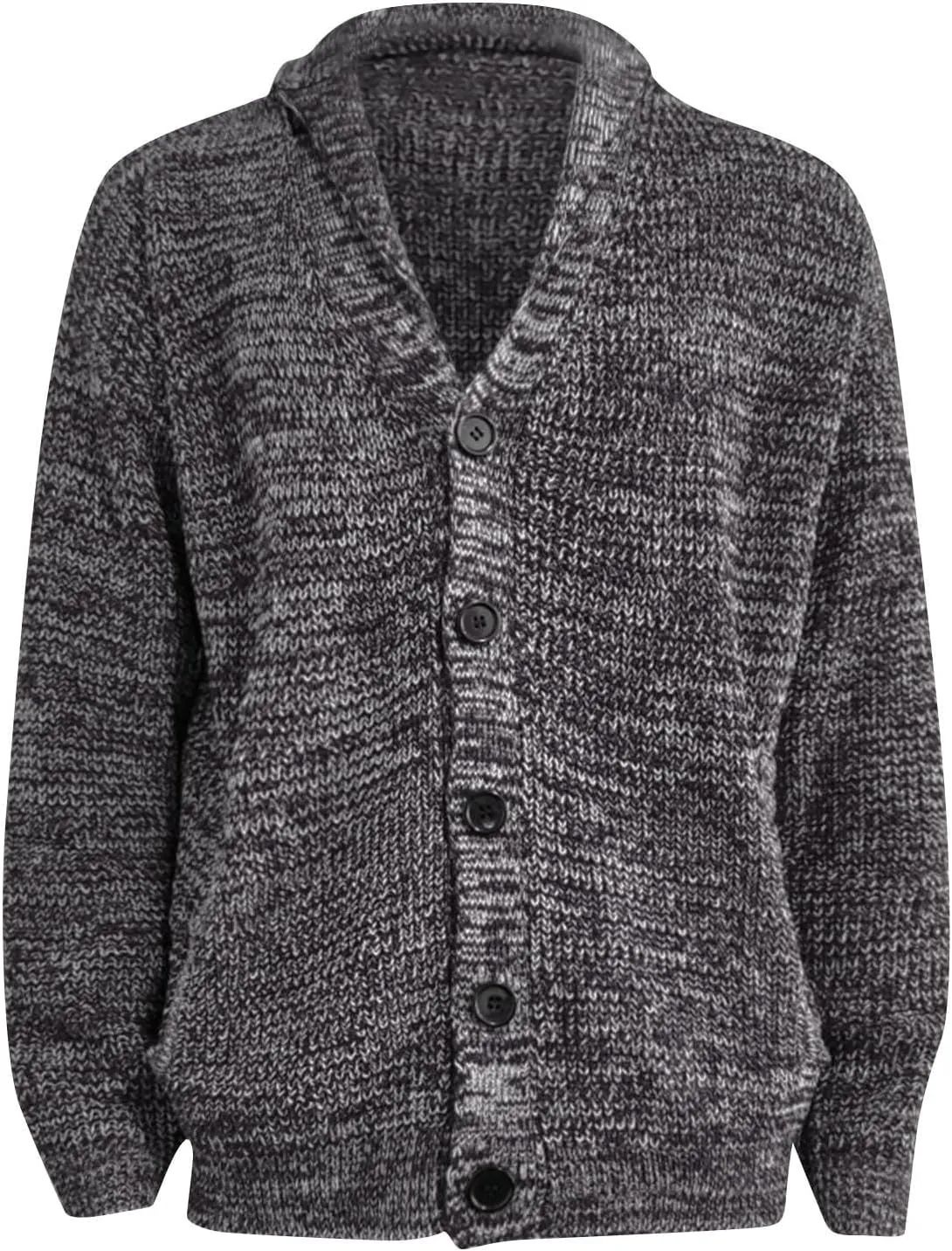 Jackets for Men Cardigan Europe and America Solid Color Long Sleeve Slim Knit Sweater Coat Jackets