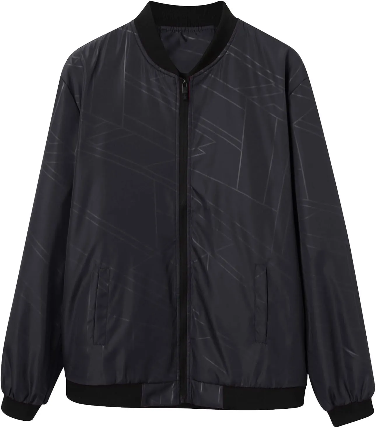 Jackets for Men, Men's Bomber Lightweight Jacket Casual Fashion Windbreaker Flight Zip Up Outdoor Coat Jackets