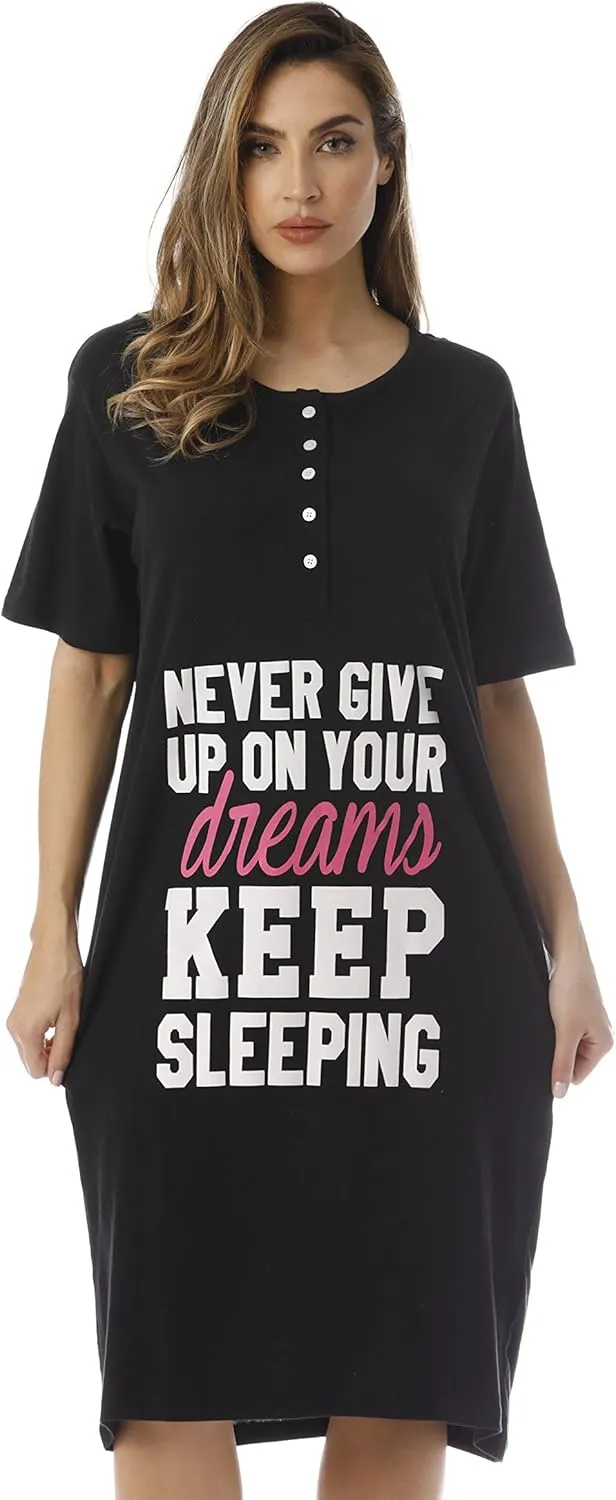 Just Love Short Sleeve Nightgown Sleep Dress for Women