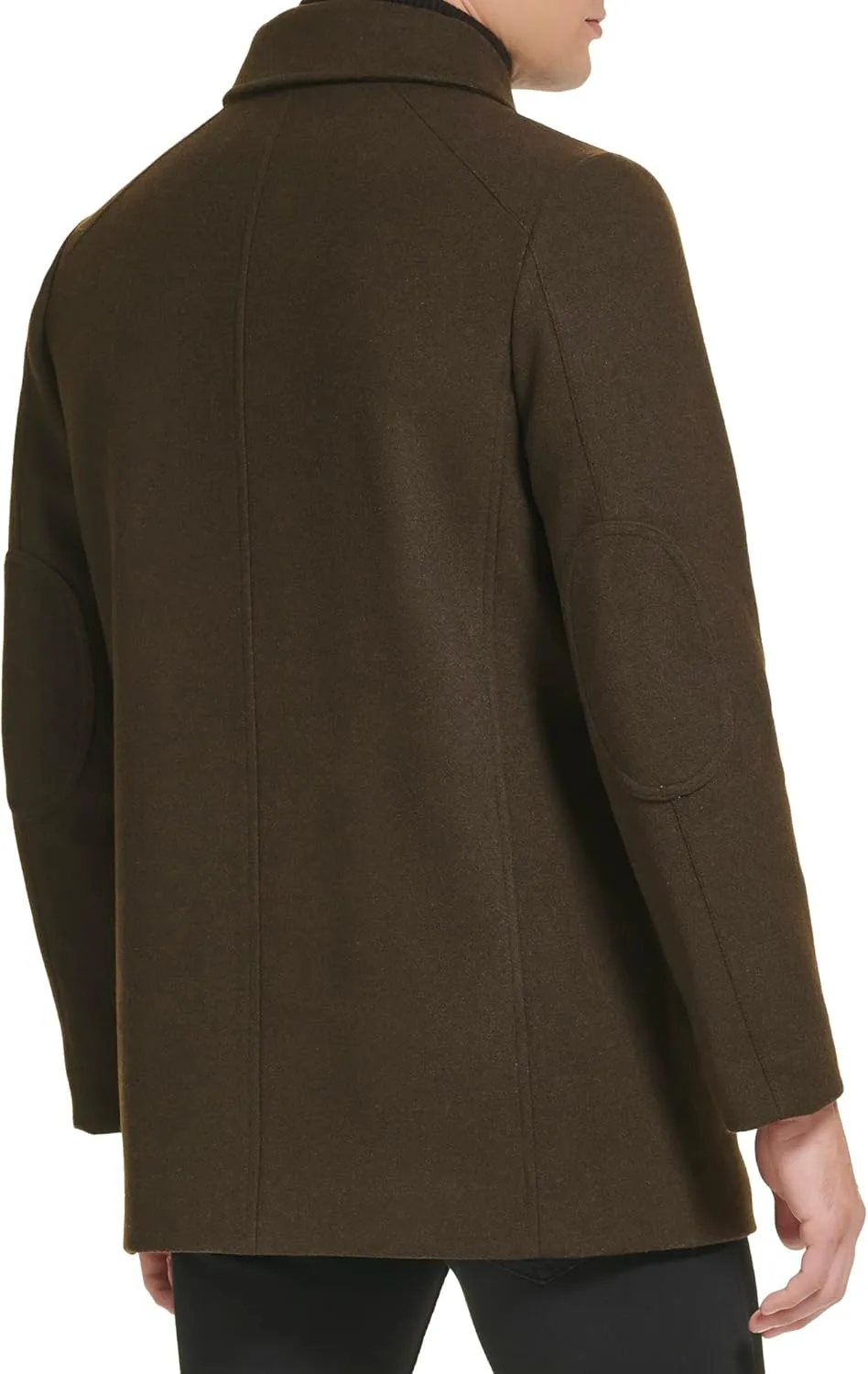 Kenneth Cole Men's Double Breasted Bib Peacoat