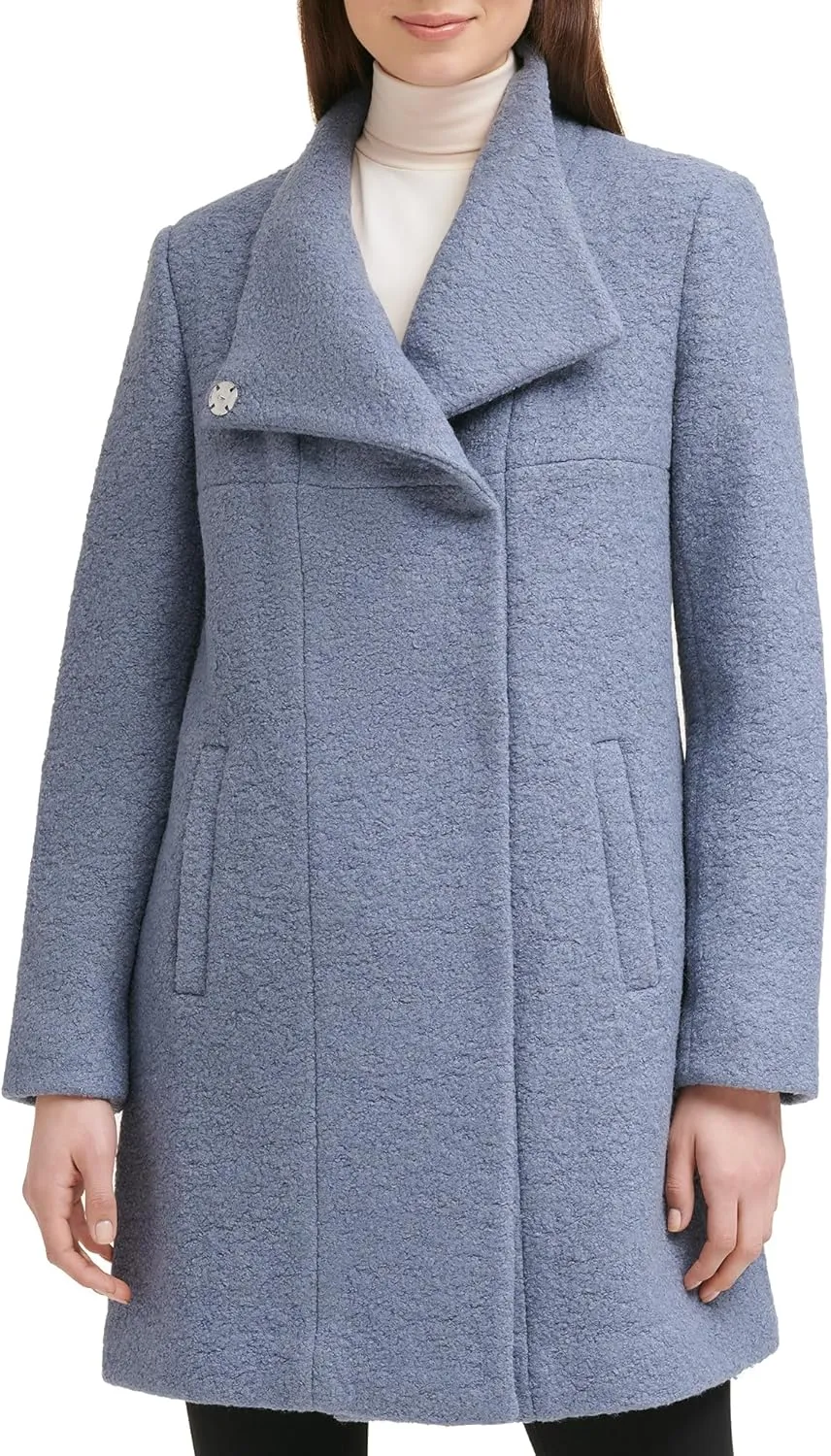 Kenneth Cole Women's Wool Blend Boucle Coat