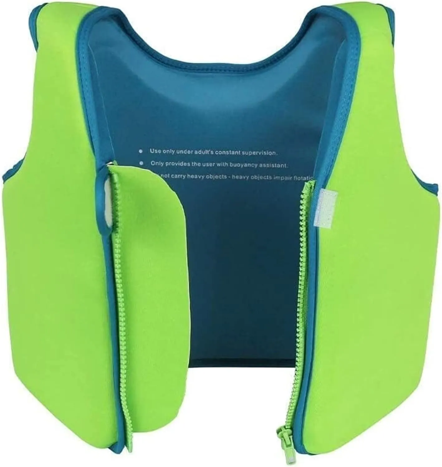 Kids Swimming Vest, Neoprene Flotation Aid, Anticollision Swimsuit with Zipper Ideal for Boys Girls