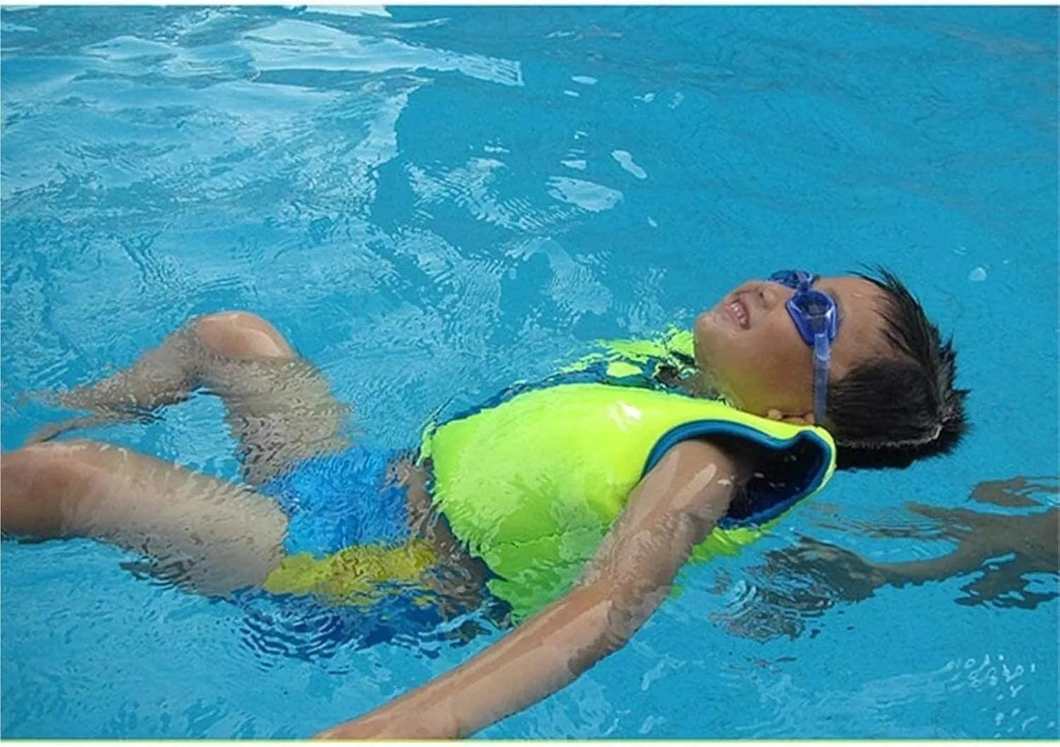 Kids Swimming Vest, Neoprene Flotation Aid, Anticollision Swimsuit with Zipper Ideal for Boys Girls