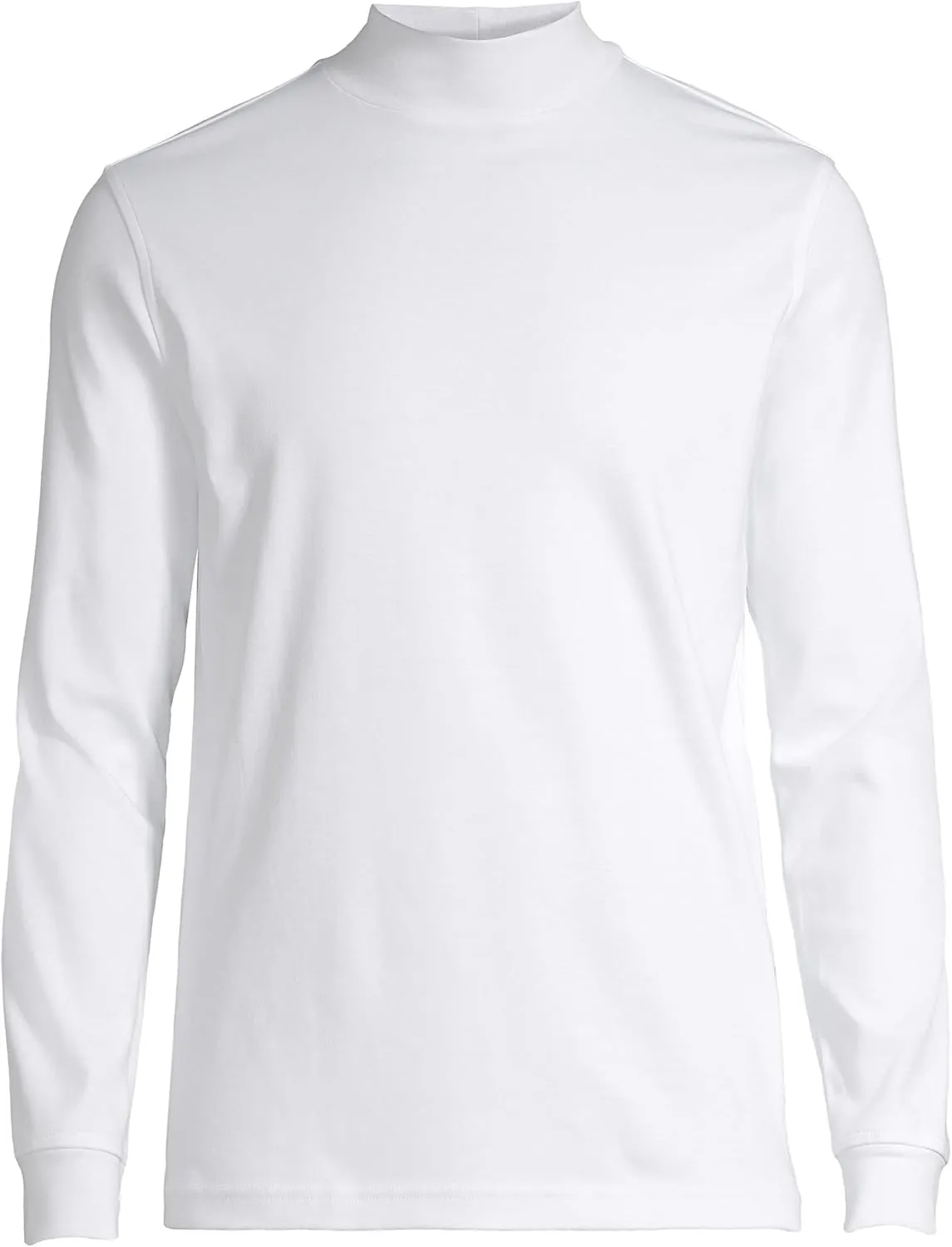 Lands' End Men's American-Grown Supima Cotton Mock Turtleneck Shirt