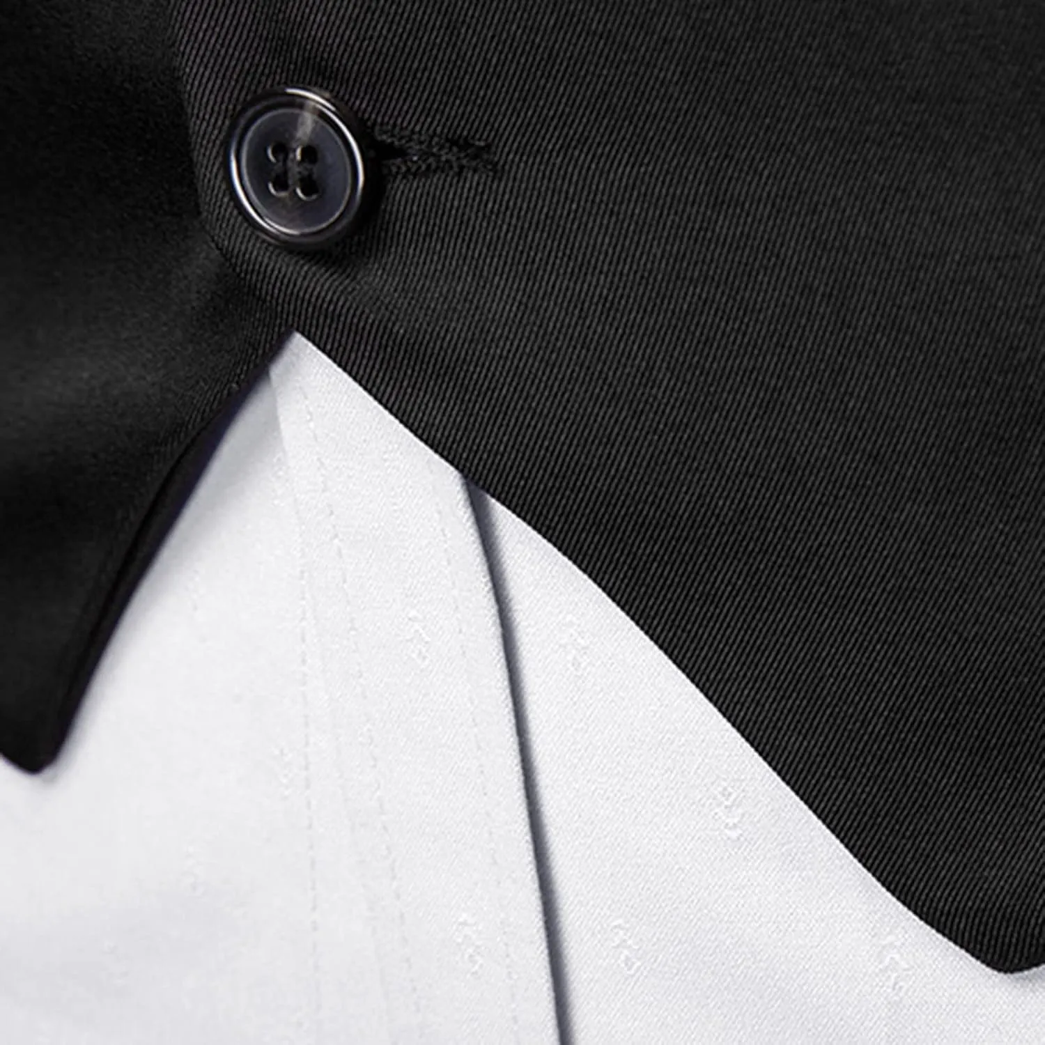 LCMTWX Men's Summer Black Solid V-Neck XL Polyester Button Closure Classic Fit Hip Length Vest with Slit Pocket