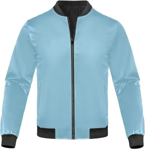 linqin Light Blue Mens Jackets Lightweight Mens Windbreaker Jackets Lightweight Waterproof Rain Coats Sportwear