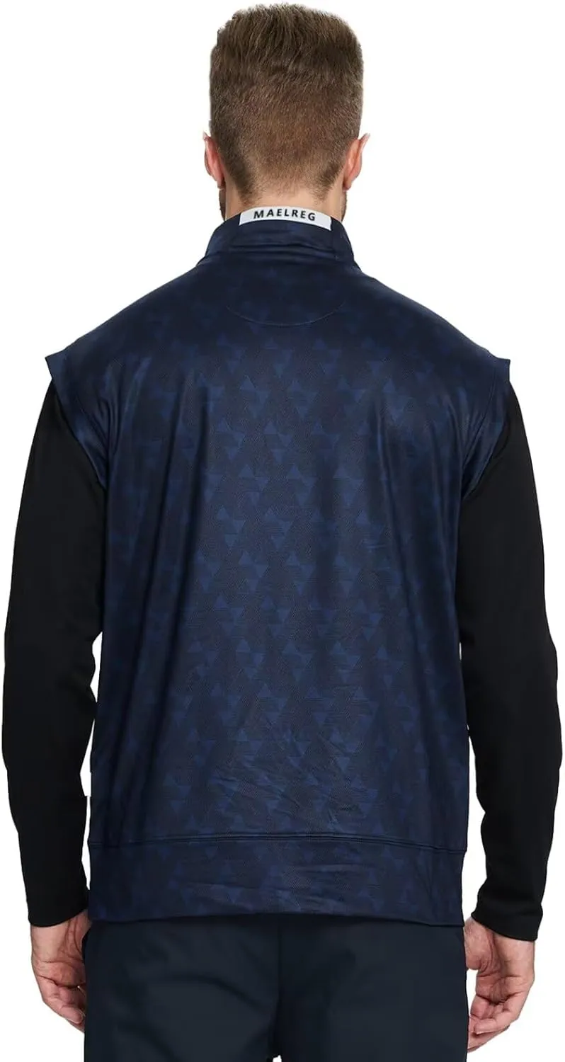 M MAELREG Golf Vests For Men Dry Fit Lightweight Moisture Wicking Performance Sports Breathable Golf 1/4 Zip Pullover Men