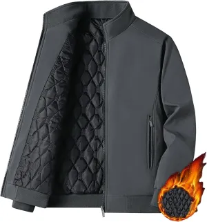 Maiyifu-GJ Men's Fall Winter Down Coat Lightweight Warm Thicken Puffer Jacket Windproof Quilted Padded Jackets Outerwear