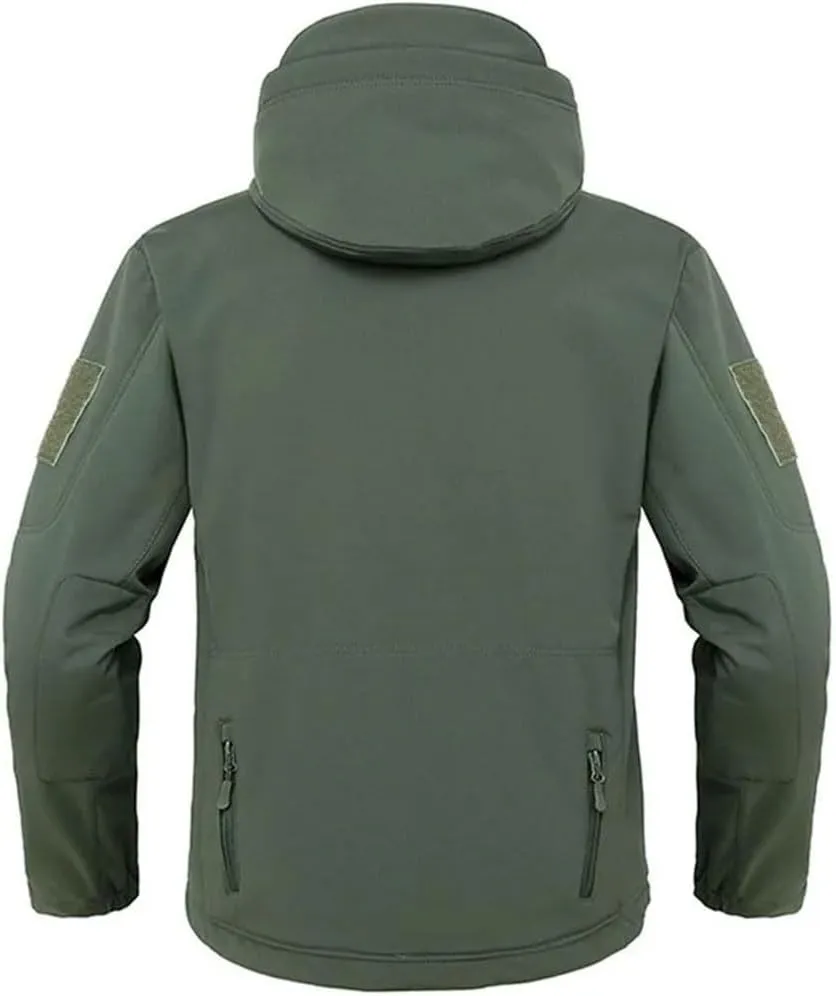 Men Soft Shell Jackets Tactical Windproof Waterproof Jacket Men Army Combat Jackets Mens Hooded Bomber Coats