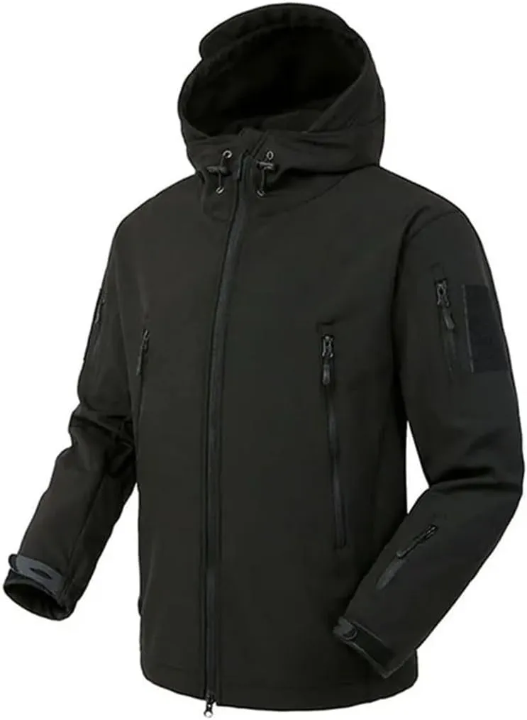 Men Soft Shell Jackets Tactical Windproof Waterproof Jacket Men Army Combat Jackets Mens Hooded Bomber Coats