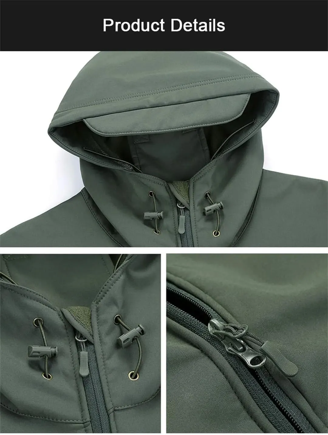 Men Soft Shell Jackets Tactical Windproof Waterproof Jacket Men Army Combat Jackets Mens Hooded Bomber Coats