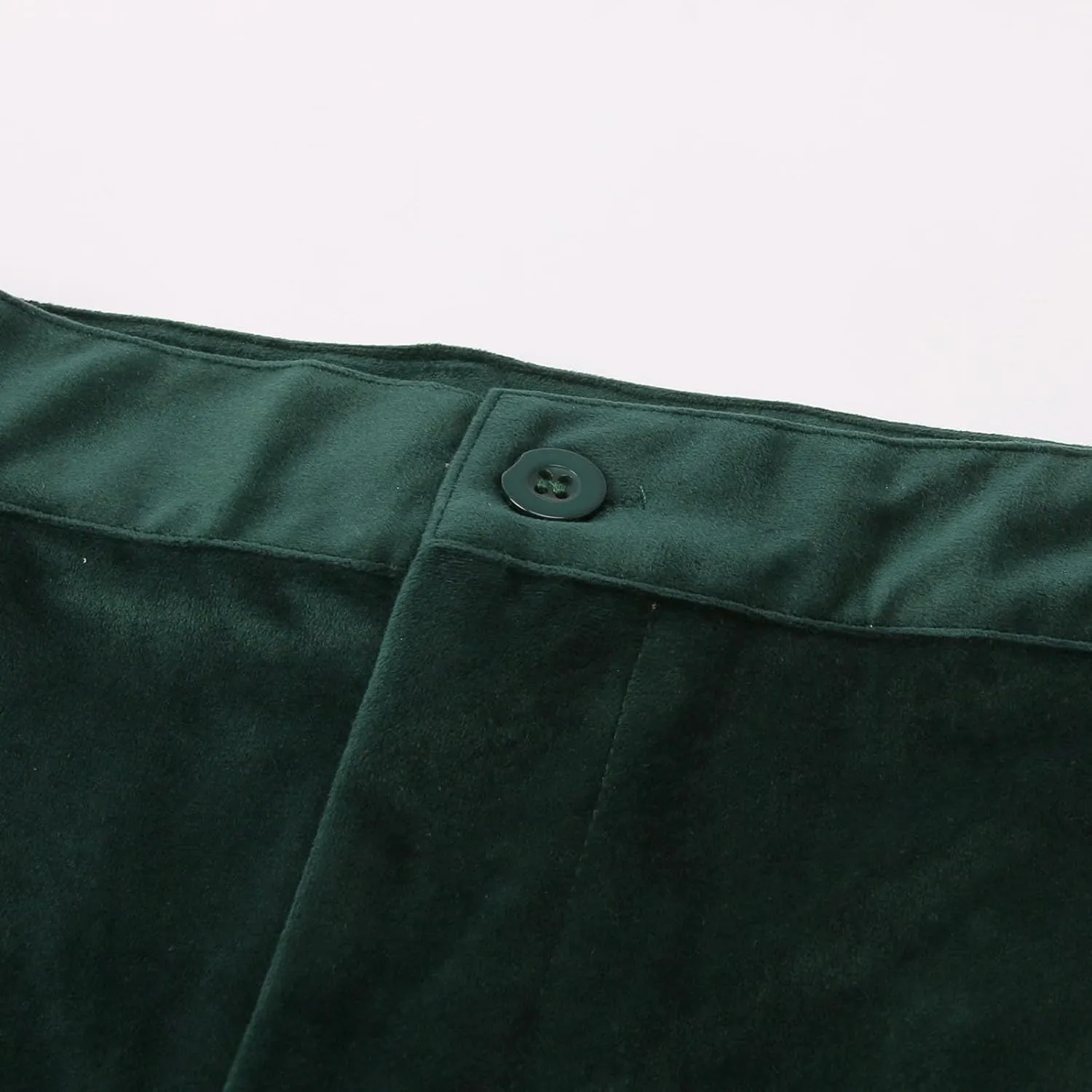 Mens Casual Bell - Bottoms Pants Smoothing Vintage Classic Straight Leg Loose Fit Trousers Dance Party Trousers