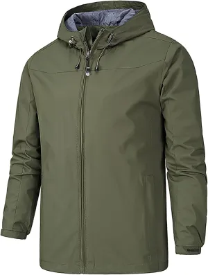 Men's Fashion Jackets Warm Waterproof Puffer Jacket Hooded Windproof Winter Coat Jackets, XL-5XL