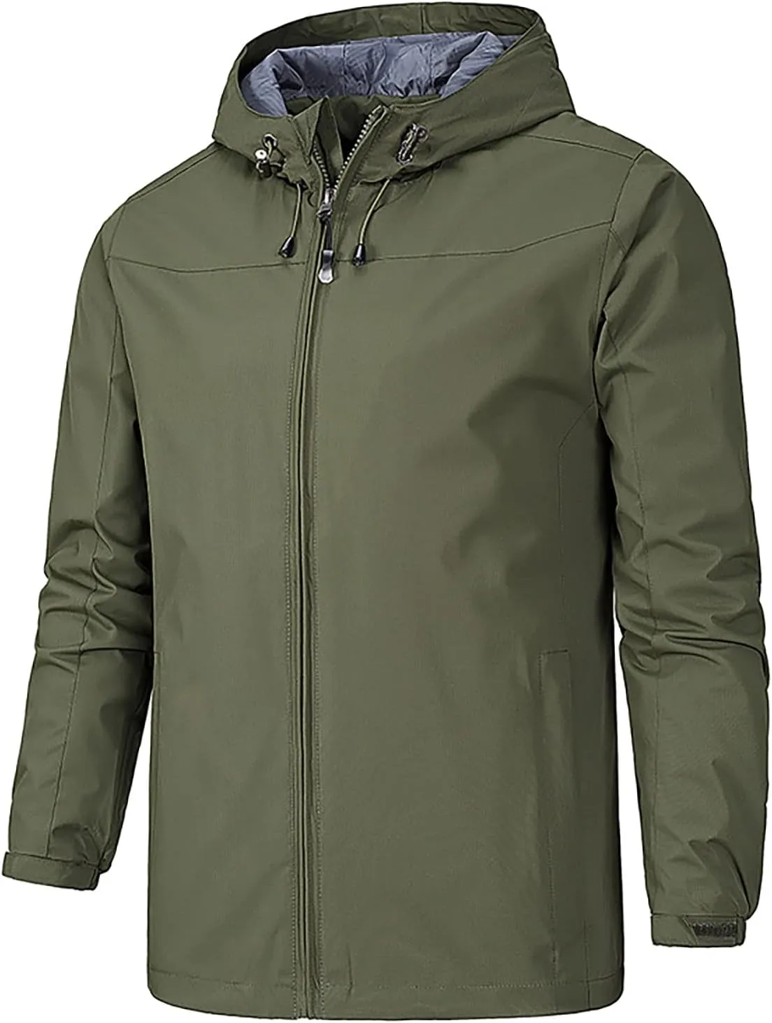Men's Fashion Jackets Warm Waterproof Puffer Jacket Hooded Windproof Winter Coat Jackets, XL-5XL