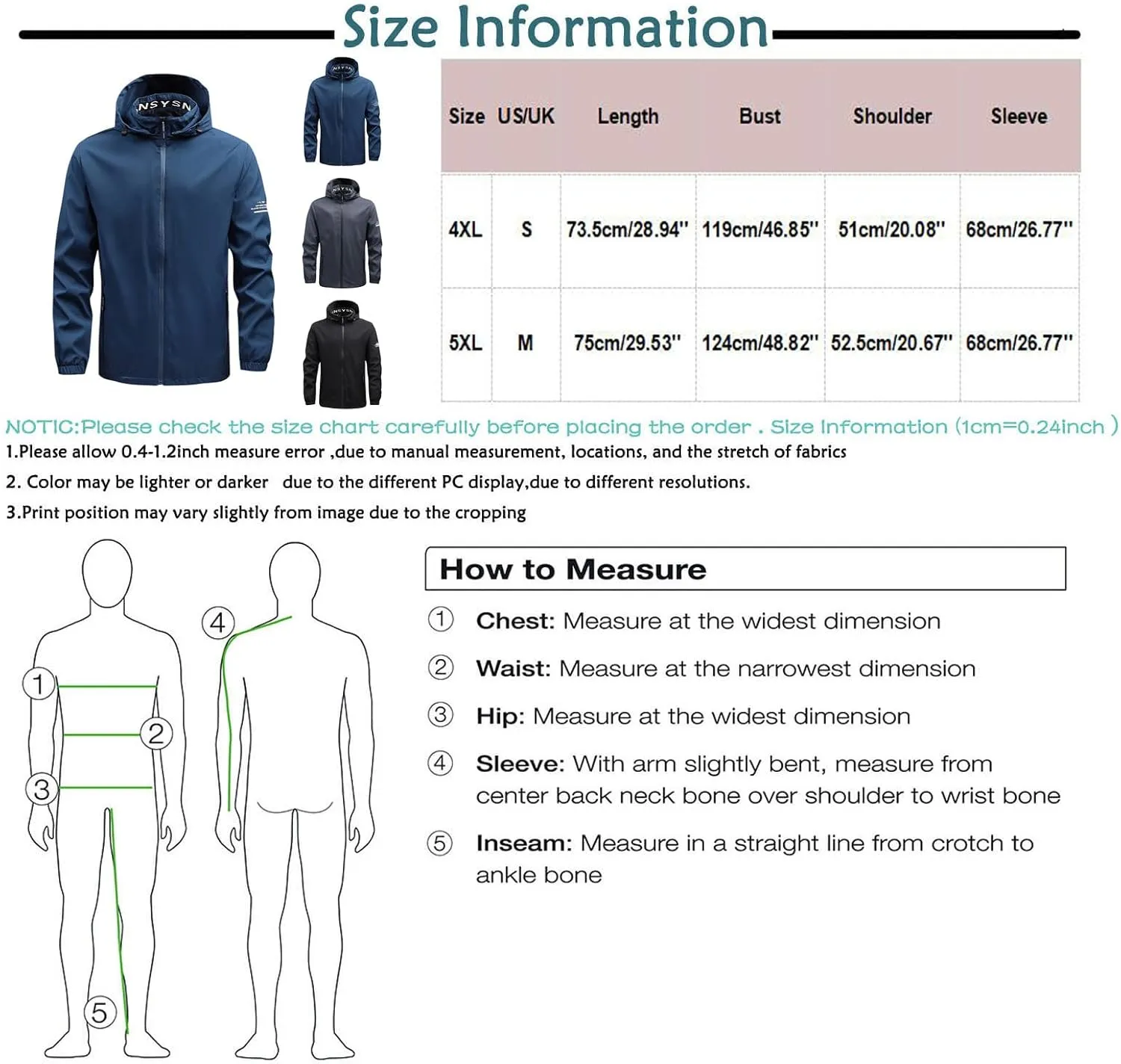 Men's Fashion Jackets Warm Waterproof Puffer Jacket Hooded Windproof Winter Coat Jackets, XL-5XL