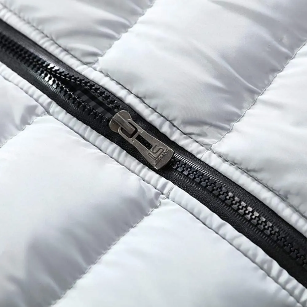 Mens Jackets Men Autumn Winter Coat Padded Cotton Vest Warm Hooded Thick Vest Tops Jacket Jackets
